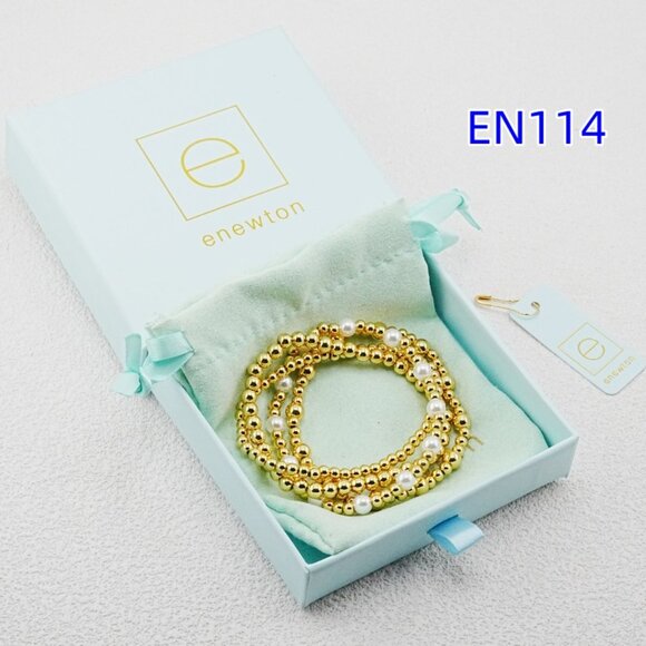 Enewton White Pearl Four-Piece Bracelet Set - Picture 3 of 6